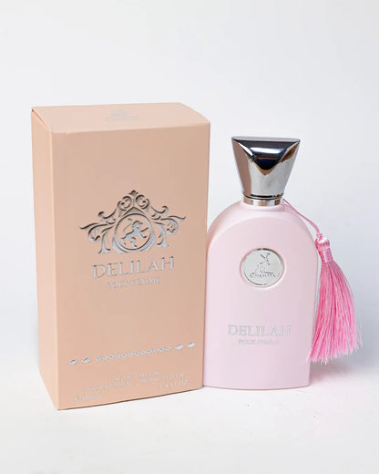 Parfum Delilah de Maison Alhambra - Une fragrance féminine inspirée de Delina de Parfums de Marly. Découvrez ce parfum au Maroc sur Sentoria.ma, votre parfumerie en ligne à Casablanca. Parfums pour femmes luxueux et raffinés disponibles au Maroc.