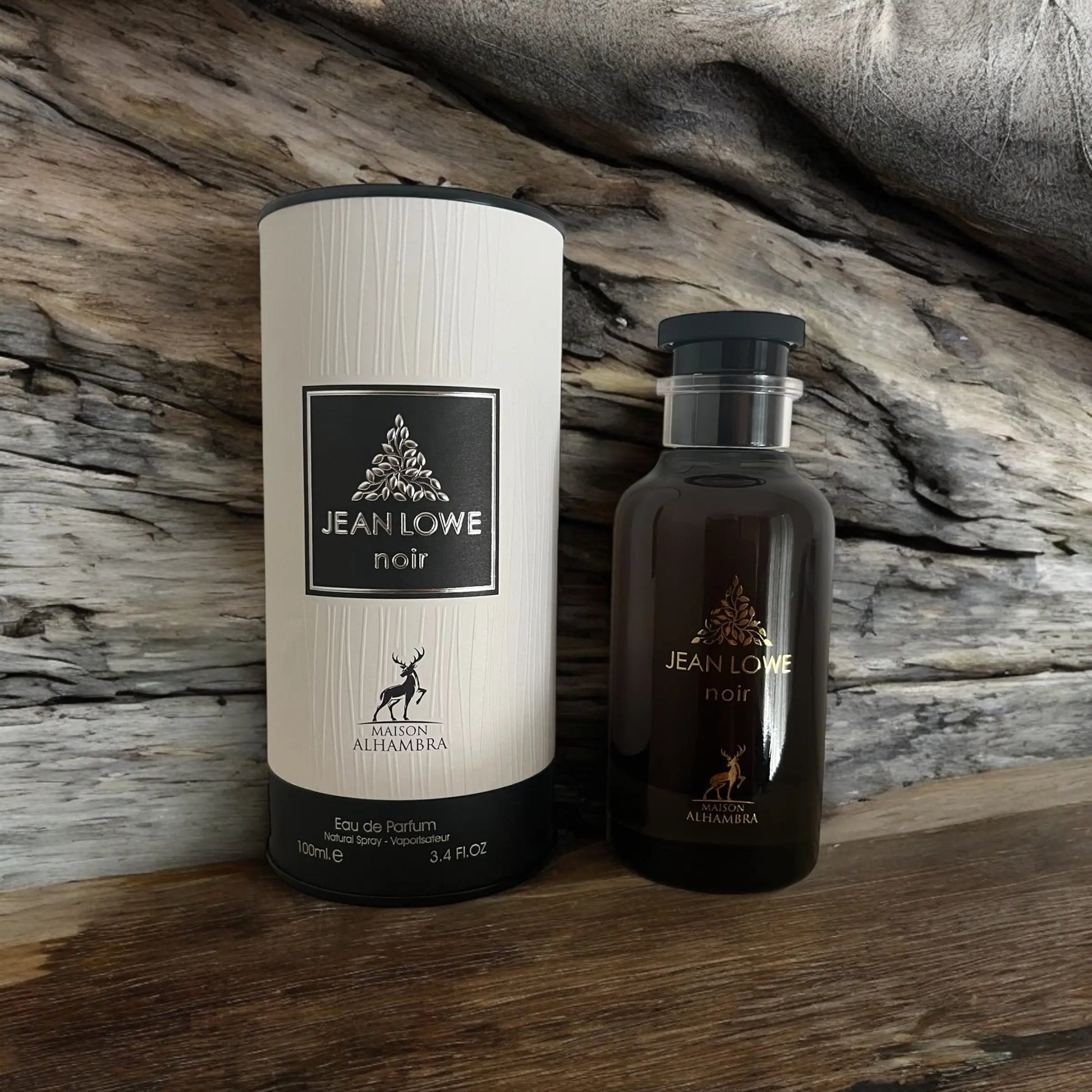 Parfum Jean Lowe Noir de Maison Alhambra - Une fragrance pour homme inspirée d'Ombre Nomade de Louis Vuitton. Explorez ce parfum intense et luxueux au Maroc sur Sentoria.ma, votre parfumerie en ligne à Casablanca. Parfums pour hommes exclusifs disponibles au Maroc.