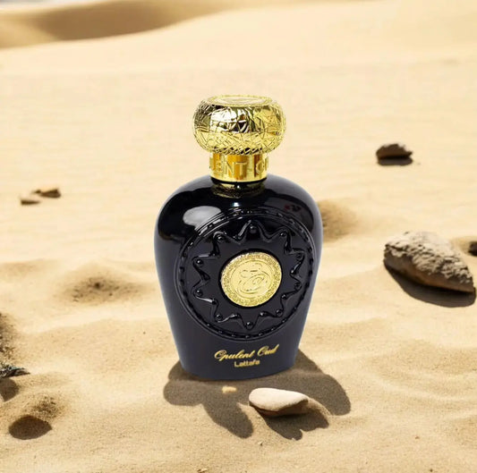 Parfum Opulent Oud de Lattafa - Une fragrance unisexe inspirée d'Oud Royal d'Armani Privé. Découvrez ce parfum luxueux et envoûtant au Maroc sur Sentoria.ma, votre parfumerie en ligne pour des parfums unisexes exclusifs à Casablanca et dans tout le Maroc.