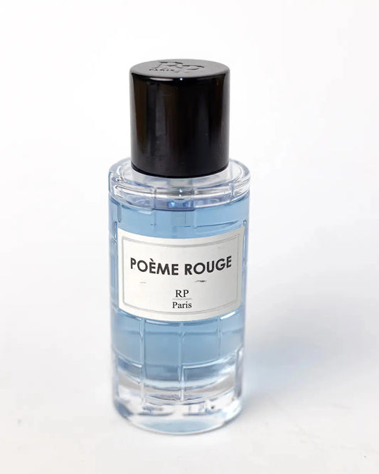 Parfum Poème Rouge de RP Paris - Une fragrance unisexe inspirée de Gris Dior de Dior. Explorez ce parfum élégant et sophistiqué au Maroc sur Sentoria.ma, votre parfumerie en ligne à Casablanca. Parfums unisexes exclusifs disponibles au Maroc.