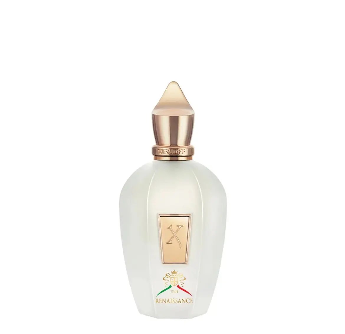 Xerjoff Renaissance, parfum de niche unisexe aux agrumes et bois précieux, disponible en parfumerie Casablanca.
